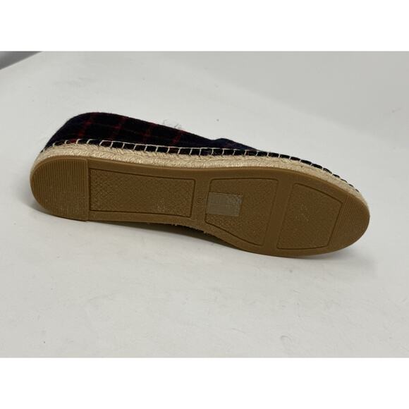 Tory Burch shoes checked wool color block espadrilles 8 NIB - Picture 7 of 10